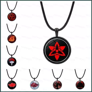 YT4 Mới Naruto Sharingan Mắt Vòng Cổ Vintage Naruto Trang Sức Phong Cách Quốc Gia Dây Chuyền Kính Mặt Dây Chuyền Anime Penda