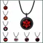 YT4 Mới Naruto Sharingan Mắt Vòng Cổ Vintage Naruto Trang Sức Phong Cách Quốc Gia Dây Chuyền Kính Mặt Dây Chuyền Anime Penda