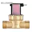 Belleshopp Van điện từ bằng đồng thau 1/2 inch 24V DC Điều khiển nước thường đóng