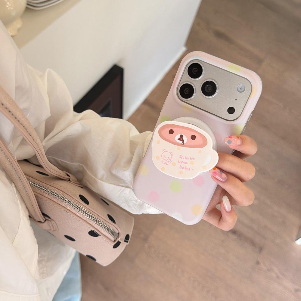 Vỏ cứng Tương thích với iPhone 13 14 14Pro 14ProMax 15 15Pro 15ProMax 16 16Pro 16ProMax 17 17Pro 17ProMax Ốp nam châm họa tiết chấm bi đầy màu sắc