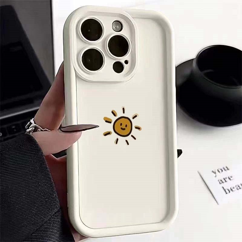 Ốp In Hình Mặt Trăng Và Mặt Trời Họa Tiết Dễ Thương Cho Samsung S26 FE S26 S25 S24 Ultra S23 S22 Plus S25FE S22Ultra Ốp Lưng Silicon Mềm Chống Sốc