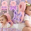 Gối đầu hình bướm hồng - Ba lô bảo vệ bò cho bé - Dây đeo có thể điều chỉnh, Đệm mềm mại - Đệm an toàn chống rơi - Gối bảo vệ đầu bé / Giao hàng miễn phí