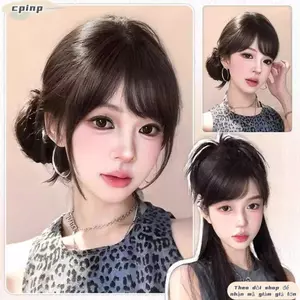 CPINCP False Bangs, Phần mở rộng tóc vô hình, Viền giả siêu nhẹ tự nhiên thời trang dành cho nữ