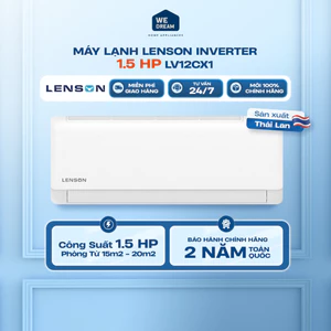 Máy Lạnh Lenson Inverter 1.5 HP LV-12CX1 | Tiết Kiệm Điện Vận Hành Êm | Hàng Chính Hãng