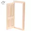 HFTOY 1 / 12 Nhà búp bê Gỗ thu nhỏ Cửa bên ngoài Nhà búp bê không sơn Phụ kiện DIY ~