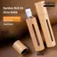 Chai lăn IFANSIN, có con lăn bằng thép không gỉ 3ml / 5ml / 10ml / 15ml Cuộn tre trên chai, Quà tặng Bộ du lịch Chai Mini cầm tay có thể đổ lại cho mẫu nước hoa tinh dầu