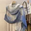 Thủ công cắt hoa ~ Khăn quàng cổ nữ mùa xuân Organza Hoa hồng Gradient Khăn lụa dài Gạc Khăn choàng sử dụng kép Ngày 23 tháng 6 Lô hàng 6.21