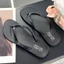 Mùa Hè Phù Hợp Với Thời Trang Đi Biển Flip-Flops Nữ Mặc Ngoài Cổ Điển Đơn Giản Màu Trơn Đế Mềm Flip-Flops Nữ XGWT