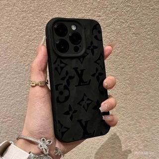 Ốp Điện Thoại Nếp Nhăn Mát Linh Hoạt Hợp Thời Trang Logo Chữ Thích Hợp Cho iPhone 16promax xr xs 11promax 12promax 13 14 15 pro max 17promax 11 12 Vỏ Bảo Vệ Chống Sốc