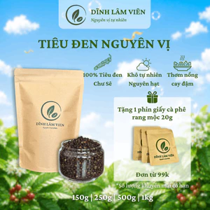 Tiêu đen Chư Sê nguyên hạt khô tự nhiên nguyên vị cay thơm 150g-1kg | Dĩnh Lâm Viên