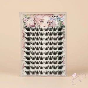 Natural C Curl Lông mi giả Sợi tổng hợp Chiều dài hỗn hợp 10-13mm Đen mặc hàng ngày