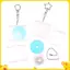 1 Bộ Mini NFC Chức Năng Đĩa CD Ốp Lưng Móc Chìa Khóa Ngoại ViMemorative Album Chìa Khóa Cho DIY Bapa Mặt Dây Chuyền