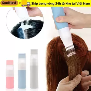 SUNKISSD Hair Dye Applicator Brush Chai, Silicone có lược Chai nạp lại, Dụng cụ trang điểm Làm tóc 38 / 60 / 80ml Lotion Bóp ống