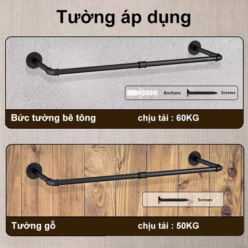 𝐎𝐥𝐢𝐟𝐞 tay u treo quần áo có tăng cứng ( sắt sơn tĩnh điện ) tặng kèm vít tắc kê Giá Treo Quần Áo treo tường Cài đặt dễ