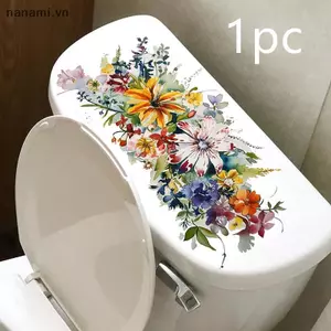 Nhà vệ sinh Stiers Hoa Stiers Phòng tắm Tranh tự dính Chống thấm nước Stiers Vỏ bồn cầu Tường phòng tắm Hoa Stiers [VN]