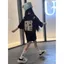 Girls High Street hiphop Style Phiên bản Hàn Quốc Áo nửa tay