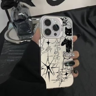 Ốp lưng iPhone Mèo đen cho 17 16 15 14 13 12 11 Pro Pro Max 6 6S 7 8 Plus X XS XR XS Max SE 2020 2022 Ốp lưng TPU mềm