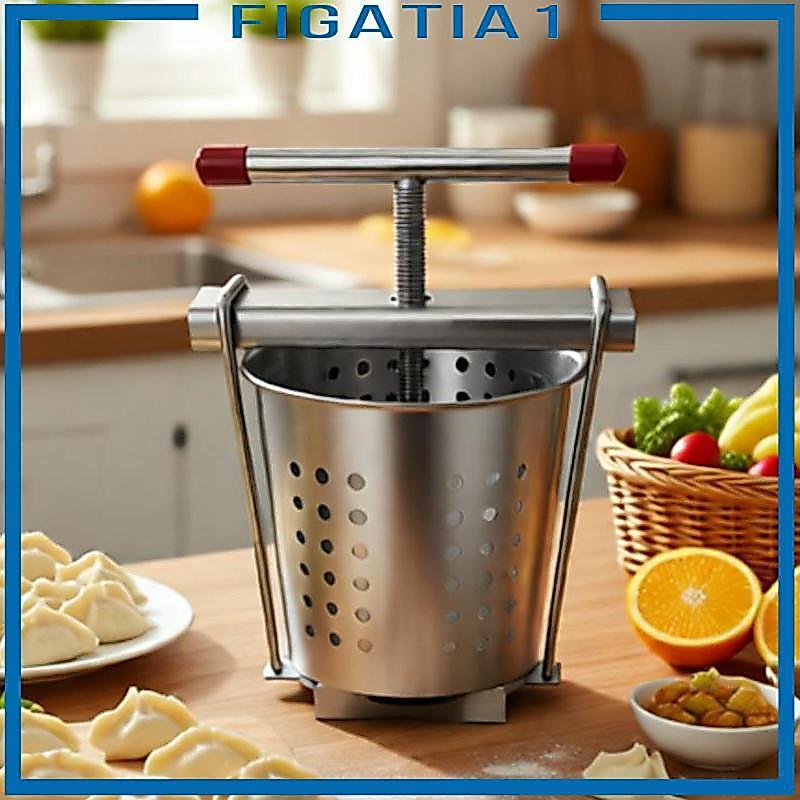Máy ép rau củ quả bằng tay, dung tích 1.5L/2.5L, làm bằng thép không gỉ, bao gồm 2 lưới lọc