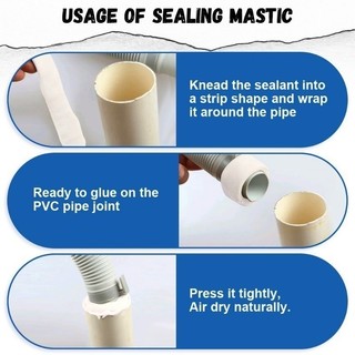 Chất bịt kín đất sét sửa chữa lỗ điều hòa - Bùn hàn nhanh chống nước để kết nối thoát nước, lỗ treo tường