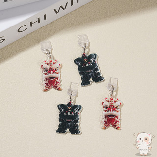 【Chamvn】có cổng sạc tương thích với IP và Android. Đồ trang trí múa lân bằng acrylic sáng tạo