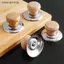 {BUDDI} 3 Núm nắp nồi chịu nhiệt bằng gỗ Nắp chảo chống bỏng đa năng cho các bộ phận thay thế dụng cụ nấu ăn nhà bếp {buddingenergy}