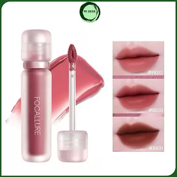 Son kem FOCALLURE Watery Velvet Tint mịn màng nhẹ môi mịn lì che phủ rãnh môi dưỡng ẩm - Mibebe