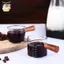 70 / 75ml Cốc đo thủy tinh vòi đôi thủy tinh Espresso Tay cầm chịu nhiệt Cân trong suốt Cân cà phê sữa Bình ELWW