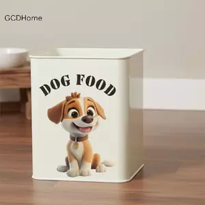 GCDHome Có Thể Tháo Rời Cho Chó Mèo Hộp Đựng Thức Ăn Stier Chống Thấm Nước Dính Đề Can Cho Thú Cưng Bảo Quản Thực Phẩm Nhãn Nhà Bếp Tổ Chức Thức Ăn HOT