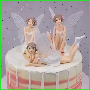 PS1 3 Chiếc Hoa Cổ Tích Đẹp Đôi Cánh Trắng Trang Trí Bộ Sưu Tập SP1