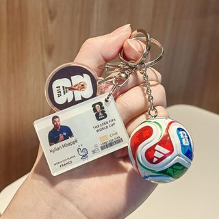 Mặt dây chuyền bóng Messinai Malmbap c Lo Móc khóa Megamo Mặt dây chuyền 2026 World Cup Món quà nhỏ 26... 28 FKQS
