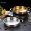 GCDHome Nồi Khô Inox Mì Ăn Liền Lamian Nồi Mì Hải Sản Vàng Nồi Súp Nhỏ Mì Ăn Liền Hai Tai Nồi HOT