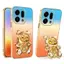 YJD Ốp Lưng Cho OPPO Find X9S X9 Pro Nhiều Màu Sắc Gradient Thiết Kế Series Da Gấu Giá Đỡ Khung Mạ Điện Ốp Điện Thoại Chống Rơi