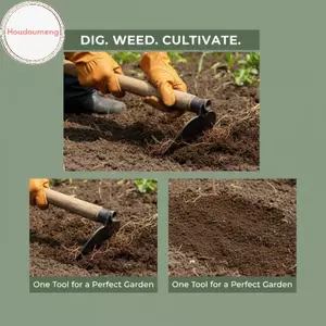 Houdou Steel Hoe Head for Garden Weeding Heavy Duty No Handle Soil Loose Tool for Lawn and Bayard Gardening VN