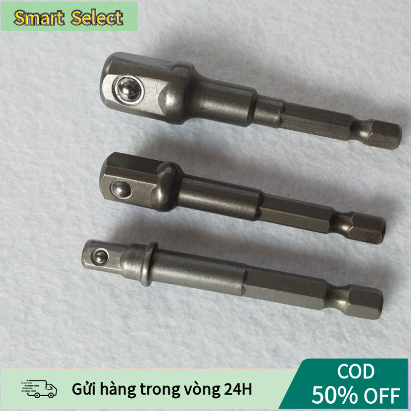 【COD】Bộ 3 Đầu Chuyển Bulong 1/4, 3/8, 1/2 Dùng Cho Máy Khoan, Máy Bắn Vít, Tiện Lợi Sửa Xe Máy Và Ô Tô Gia Đình