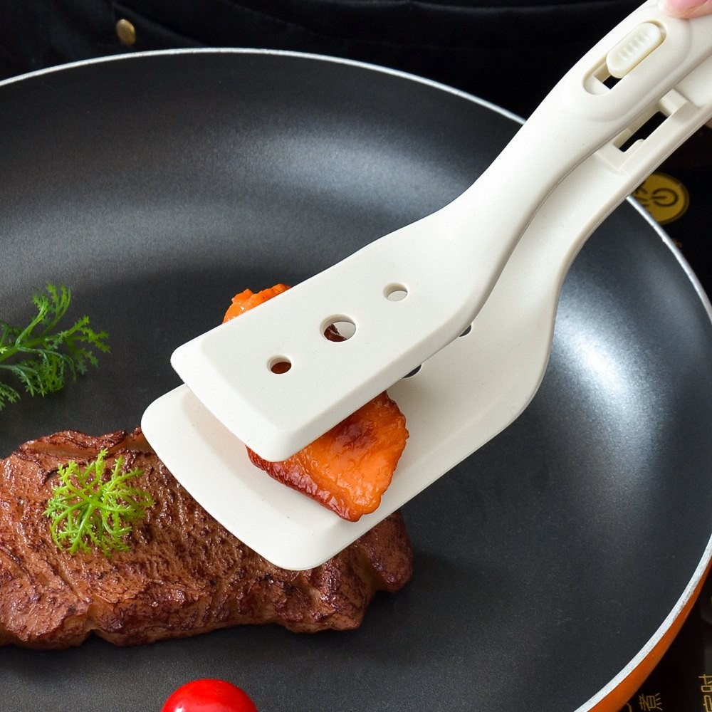 kẹp thực phẩm kẹp thịt gắp thịt nướng lật đật phụ kiện nhà bếp đồ bếp nướng bbq vá xới cơm  silicon