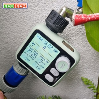Van Nước Hẹn Giờ Tưới Cây Tự Động HCT-372 và 376 Cảm Biến Mưa Màn Hình LED Chống Nước IPX5 Pin Bền