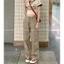 Sibyte- SẴN HÀNG - Quần Jeans Nữ Ống Suông Rộng Dáng Rủ Màu Be Tôn Dáng Thiết Kế Độc Đáo Phong Cách Hàn Quố