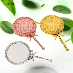 Springevenstar Di Động Vintage Cầm Tay Gương Trang Điểm Cầm Tay Vòng Gương Mỹ Phẩm Phong Cách Châu Âu Cao Quý Tòa Án Cổ Gương Dụng Cụ Làm Đẹp Springevenstar