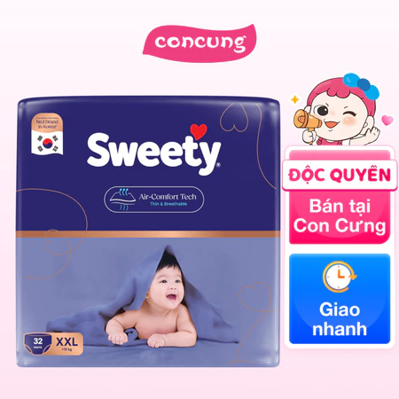 Tã quần Sweety cỡ XXL 32 miếng