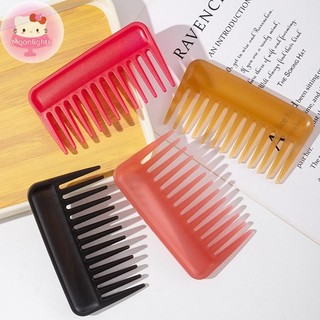 Moonlights Răng Lớn Chịu Nhiệt Lớn Rộng Răng Detangling Hairdressingb Nhiều Màu Flatb Tóc Salon Tạo Kiểu Dụng Cụ EN