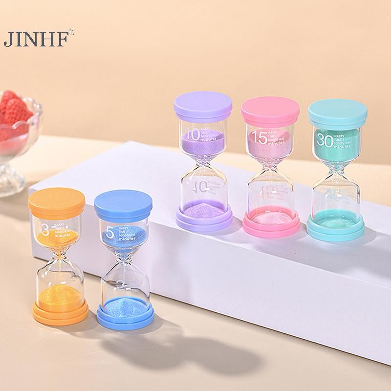 JINHF 1PC 3 / 5 / 10 / 15 / 30 Phút Cát Nhiều Màu Sắc Trẻ Em Kid Quà Tặng Cát Hẹn Giờ Kính Trang Trí Nhà Cửa Đồng Hồ Cát HOT