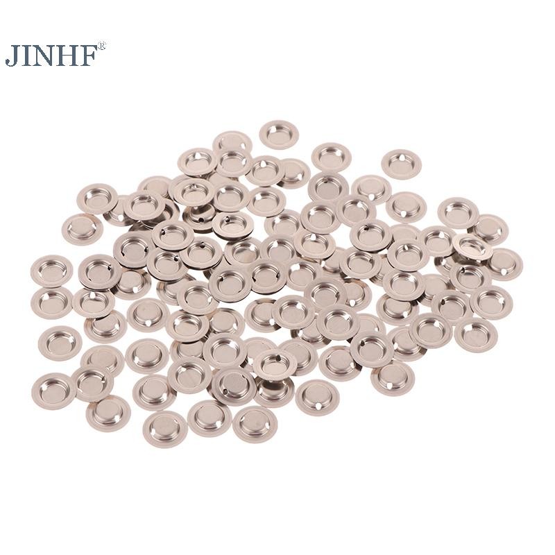 JINHF 100 Cái / lốc 18650 Phẳng Để Thay Đổi Đầu 18650 Li Pin Điểm Tích Cực Đầu Hàn Miếng Đệm HOT