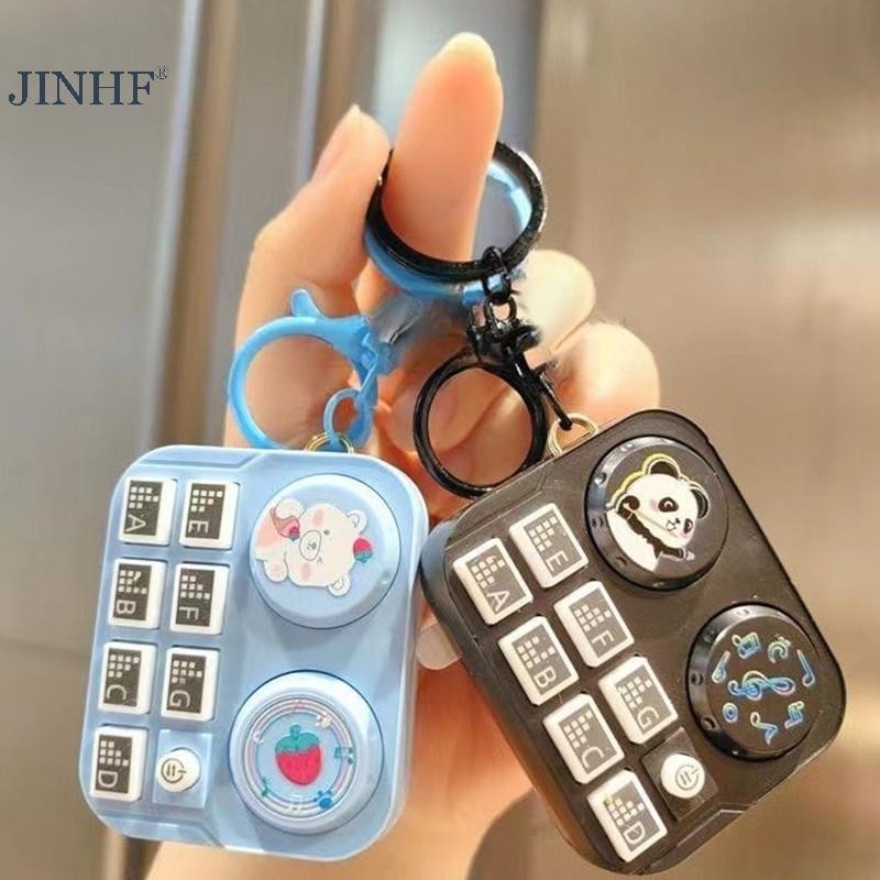 JINHF Vui Nhịp điệu Nhạc cụ Bàn xoay Mặt dây chuyền đàn áp Động vật DJ Đồ chơi Quà tặng HOT