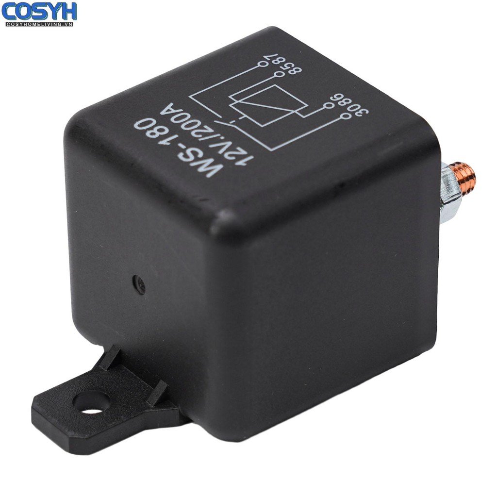 <cosyh>Isolator Relay 4Pin Accessories Car Dual Battery Parts Power Switch Truck
