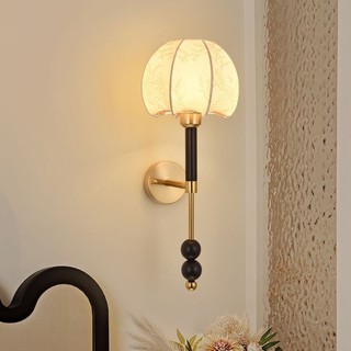 AIMI Đèn Ngủ Treo Đầu Giường Đầu Giường Đèn Tường Vải Lampshade Retro Led Nền Trang Trí Tường Đèn Thích Hợp Cho Phòng Khách Phòng Ngủ Nhà Hàng