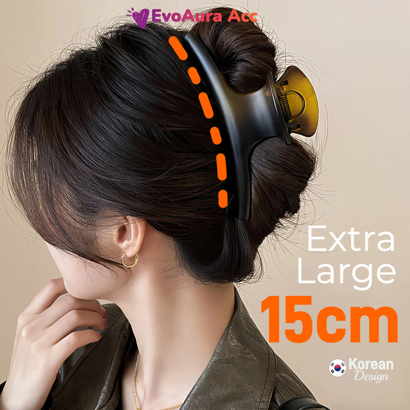 Kẹp cá mập cực lớn 15cm cho tóc dài dày | Móng vuốt tóc giữ chắc quá khổ