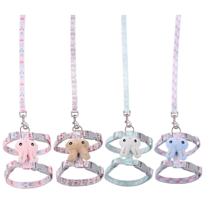 【Ready Stock】 I-Shaped Anti Breaking Loose Cat Pulling Rope Rabbit Model Adjustable Cat Rope Chest Strap hnfy