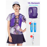 AONIJIE MB-4L 8L 12L Áo Vest Chạy Bộ Tím cho Nam Nữ, Tích Hợp Túi Nước với 2 Chai - Phù Hợp Đi Xe Đạp, Leo Núi và Chạy Bộ Đường Dài — ảnh 4