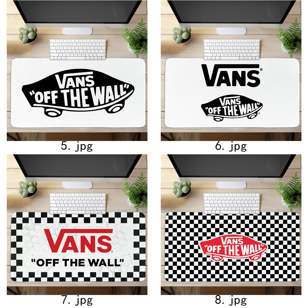 Giày Art Vans Logo Miếng Lót Chuột In Nghệ Thuật Bàn Phím Máy Tính Bàn Phím Bàn (60x30cm / 80x40cm)