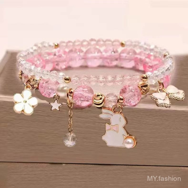 Bé Gái Vòng Tay Vòng Tay Vòng Tay Trẻ Em Vòng Tay Đính Hạt Pha Lê Nữ Sinh Viên Dễ Thương Bạn Gái Công Chúa Thời Trang